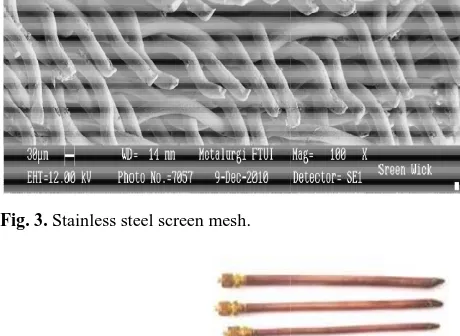Fig. 3. Stainless steel screen mesh.  
