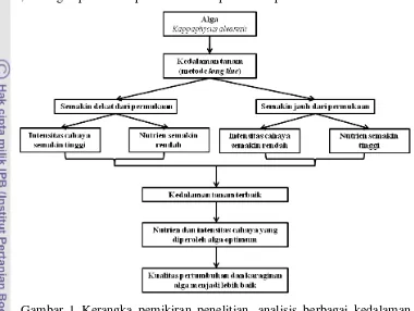 Gambar 1 Kerangka pemikiran penelitian, analisis berbagai kedalaman  