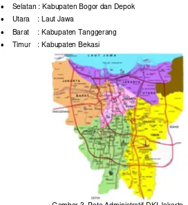 Gambar 3. Peta Administratif DKI Jakarta 