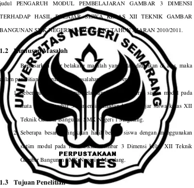 Gambar Bangunan SMK Negeri 1 Magelang. 