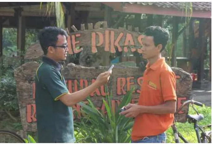 Gambar 1. Wawancara dengan direktur utama The Pikas Resort 