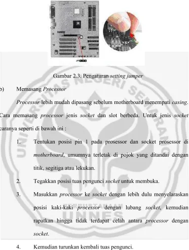 Gambar 2.4. Pemasangan Processor