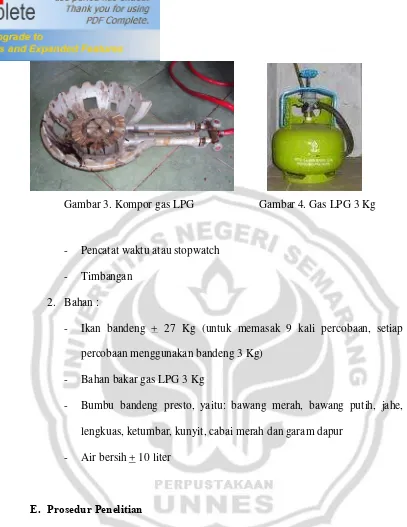 Gambar 3. Kompor gas LPG   