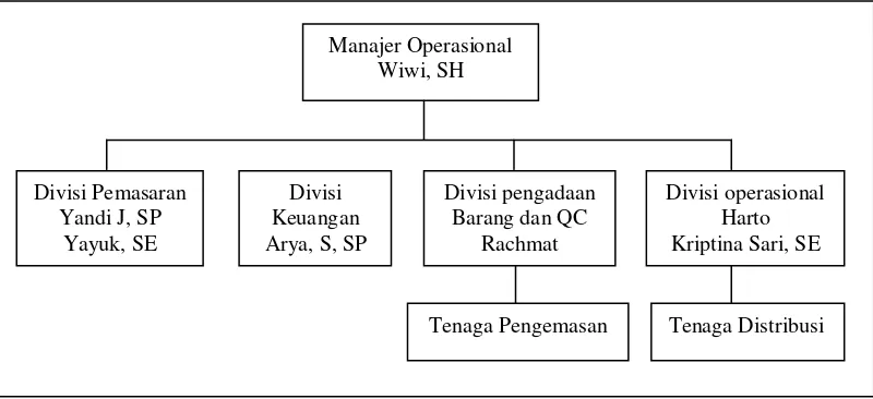 Gambar 2. Struktur Organisasi PT GiGa 