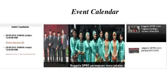 Gambar 2.3 Event Calendar 
