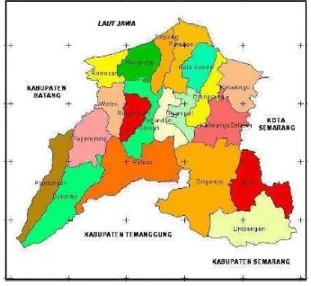 Gambar 4 Peta Wilayah Kabupaten Kendal 