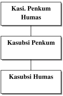 Gambar 1.4 : Struktur Organisasi Kasi Penkum Humas  