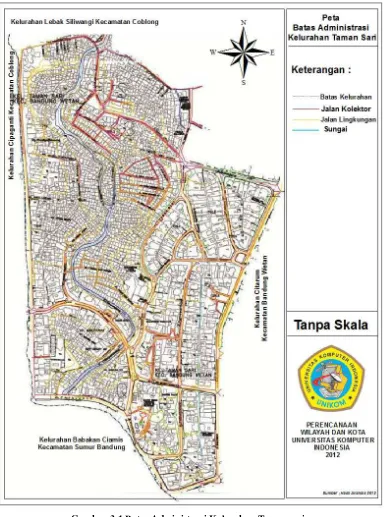 Gambar 3.1 Batas Administrasi Kelurahan Tamansari 