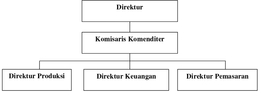 Gambar 2. Struktur organisasi CV. Gintera 