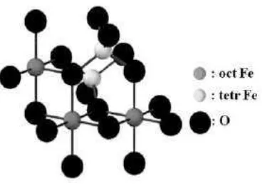 Gambar 1. Struktur Kristal Fe3O4