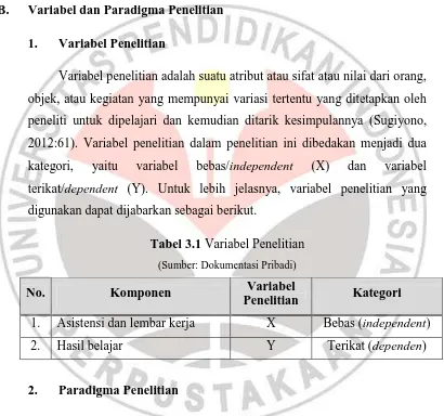 Gambar 3.1  Paradigma Penelitian 