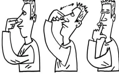Gambar 7. Cara membersihkan hidung dengan tipping (sumber: http://www.buteykobreathing.nz) 