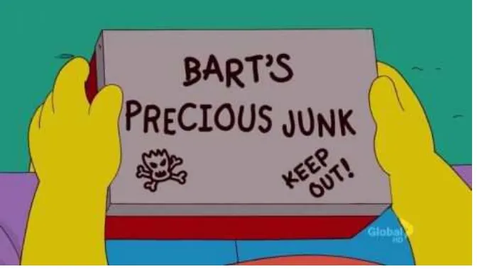 Figure 2. Written Sign in Bart’s Box 