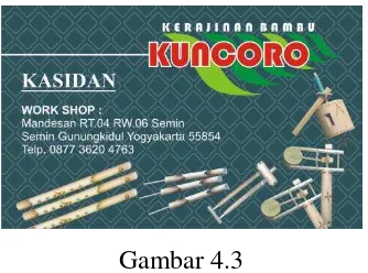 Gambar 4.4 Nota Penjualan Kerajinan Bambu Kuncoro 