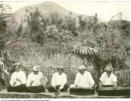 Gambar Tukang-tukang Tarawangsa   Sumber: Het Paradijs van Java 