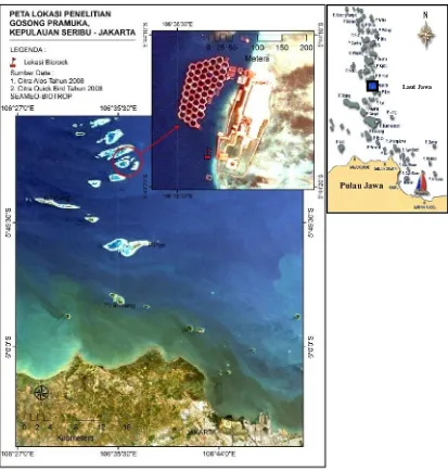 Gambar 5. Peta lokasi penelitian, Pulau Pramuka-DKI Jakarta