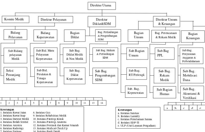 Gambar 2. Struktur Organisasi RSUD Dr. H. Abdul Moeloek 
