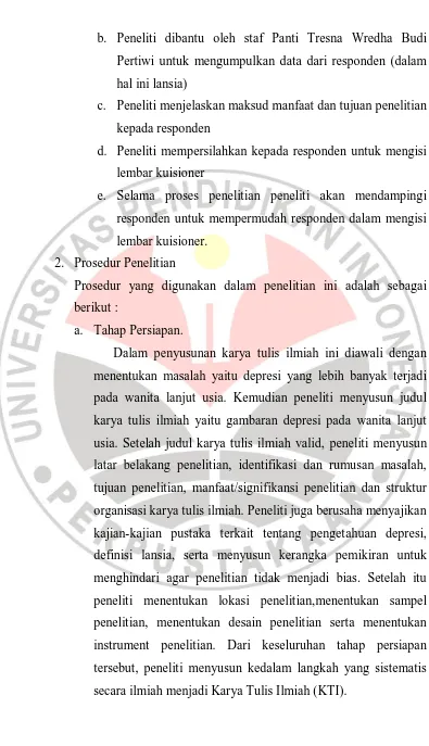 Gambaran Depresi Pada Wanita Lanjut Usia Di Panti Sosial Tresna Wredha Budi Pertiwi  Universitas Pendidikan Indonesia |repository.upi.edu| perpustakaan.upi.edu 