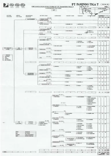 Gambar 3.1 struktur organisasi perusahaan 
