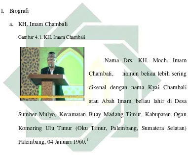 Gambar 4.1. KH. Imam Chambali