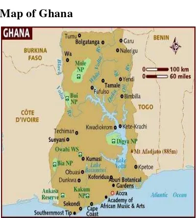 Fig. 3: Map of Ghana 