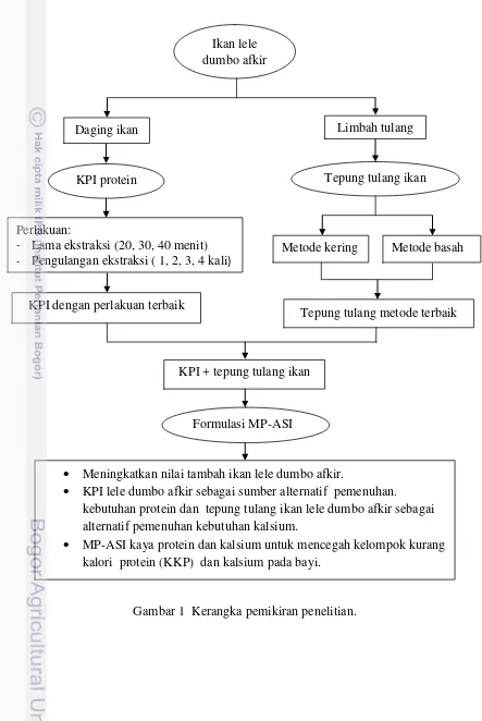 Gambar 1  Kerangka pemikiran penelitian. 