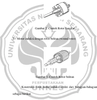 Gambar 2. Contoh Rotor Sangkar 