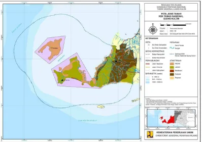 Gambar 8 Peta Jenis Tanah  Kawasan Taman Nasional Ujung Kulon (Sumber: Laporan Kajian KSN TNUK 2013)  