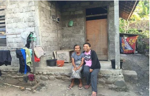 Gambar 1. Rumah keluarga Nenek Desak Putu Raka 