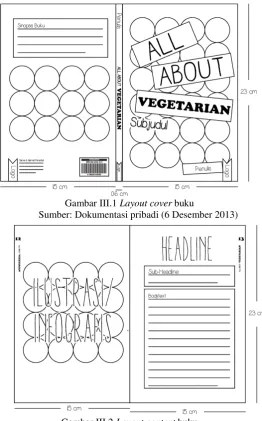 Gambar III.1 Layout cover buku 