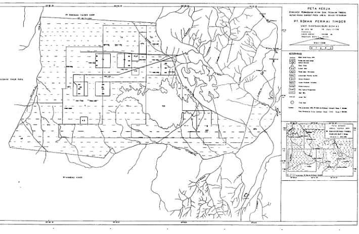 Gambar 6 Peta situasi areal HPH PT. Rokan Permai Timber 
