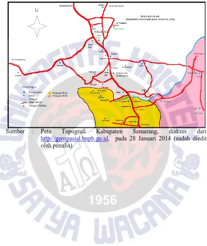 Gambar 2  Sumber     : Peta Topografi Kabupaten Semarang, diakses dari 