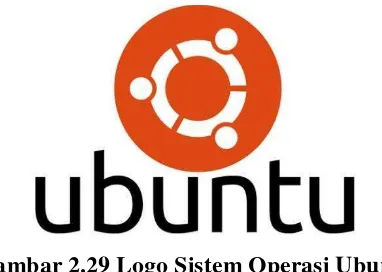 Gambar 2.29 Logo Sistem Operasi Ubuntu 