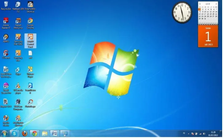 Gambar 5.6 Tampilan xampp contol panel 
