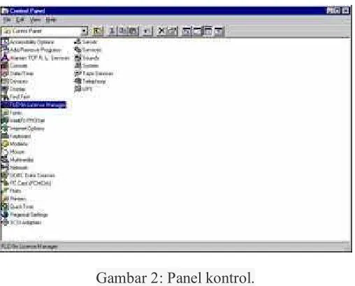 Gambar 2: Panel kontrol. 