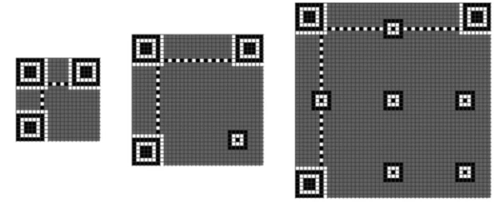 Gambar 2.10 Penempatan timming pattern QR code  