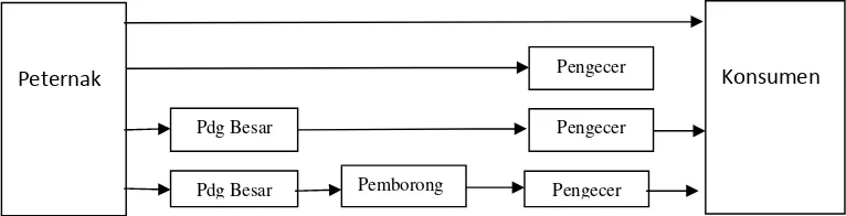 Gambar 2. Tingkatan Saluran Pemasaran 