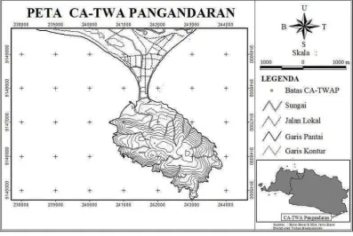 Gambar 4. Peta CA-TWA Pangandaran