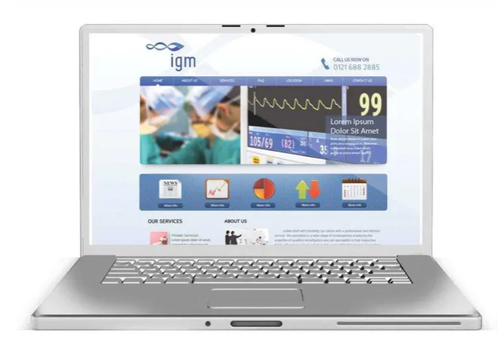Gambar 4.16 Website dengan logo IGM yang baru 