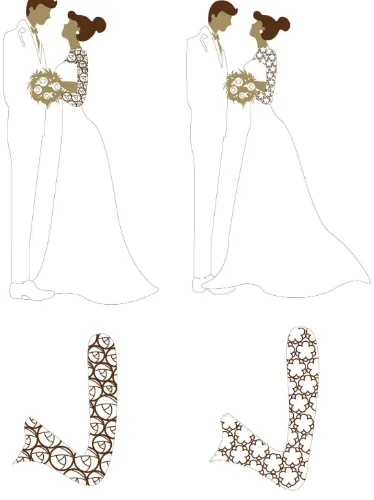 Gambar 3.3.5 alternatif motif kain pengantin wanita 