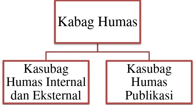 Gambar 1.2 Struktur Organisasi Bagian Humas 