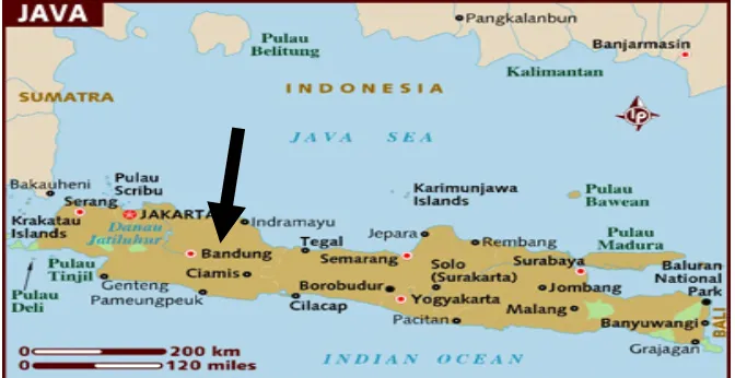 Gambar 2  Peta wilayah Kecamatan Kabupaten Bandung 