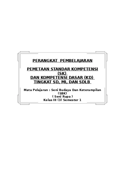 RPP, Silabus, Prota, Prosem, KKM, SK & KD, KTSP 2006 SD Kelas 3