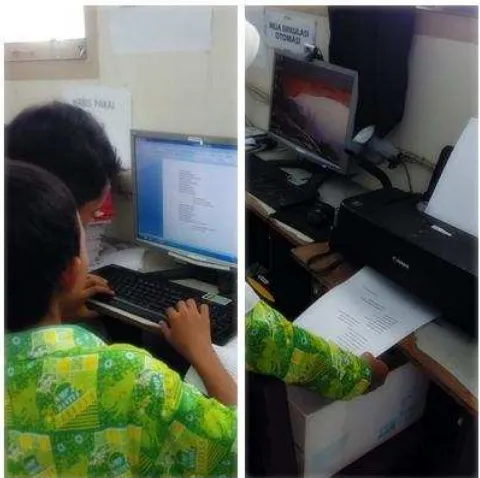 Gambar 20 :  Komputer dan Printer di Lab Bahasa dapat digunakan siswa sebagai media pembelajaran 