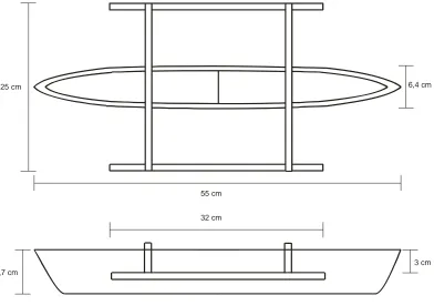 Gambar 3  General Arrangement model perahu katir Palabuhanratu 
