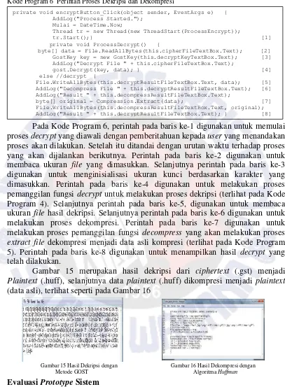 Gambar 15 merupakan hasil dekripsi dari ciphertext (.gst) menjadi 