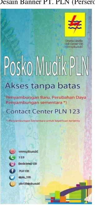 Gambar 2.2 Desain Spanduk PT. PLN (Persero) 