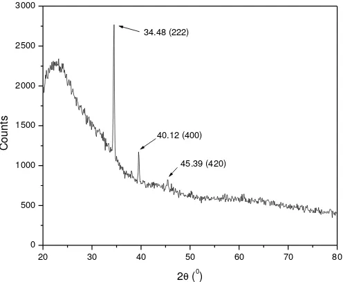 Figure 3. FTIR spectra of silver nanoparticles synthesized at room temperature using latex extract of Thevetia peruviana