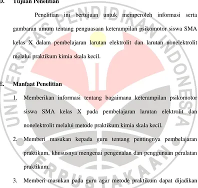 gambaran umum tentang penguasaan keterampilan psikomotor siswa SMA 