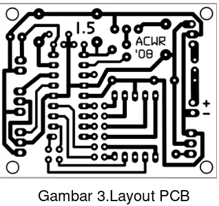 Gambar 3.Layout PCB 